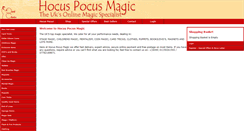 Desktop Screenshot of hocuspocusmagic.com